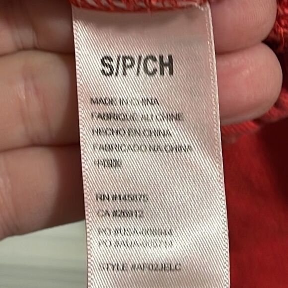 Amuse Society El Campo Red Cropped Pullover Sweater Sz S - Picture 6 of 8